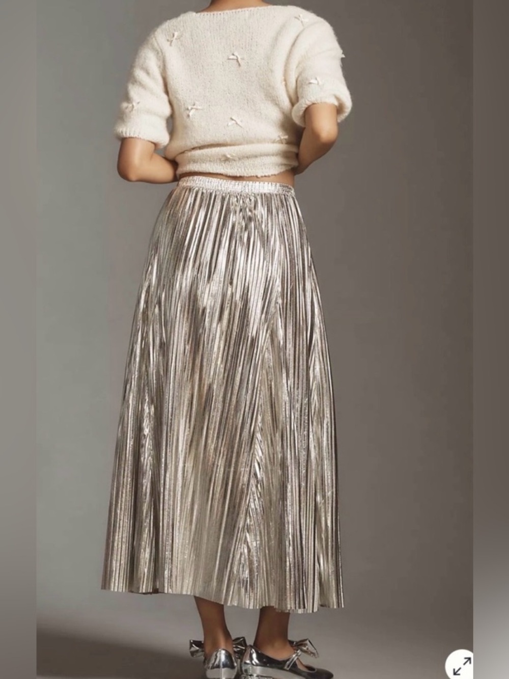 🩶🩶Size 2 Maeve Silver Metallic Skirt🩶🩶
